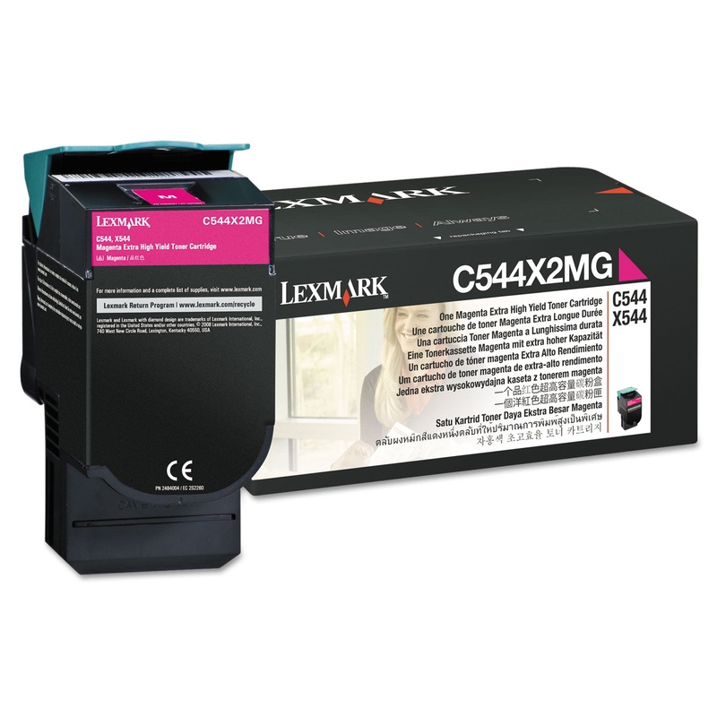 C544X2MG EXTRA HIGH-YIELD TONER, 4000 PAGE-YIELD, MAGENTA