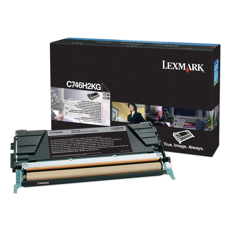 C746H2KG HIGH-YIELD TONER, 12000 PAGE-YIELD, BLACK