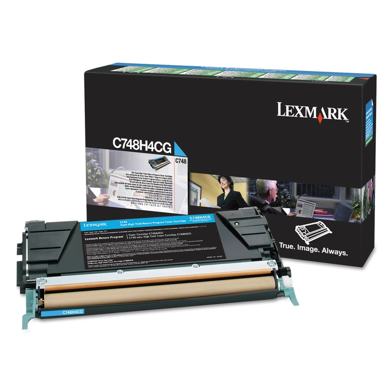 C748H1CG RETURN PROGRAM HIGH-YIELD TONER, 10000 PAGE-YIELD, CYAN, TAA COMPLIANT