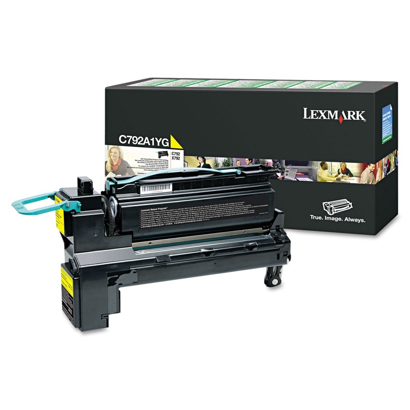 C792A1YG RETURN PROGRAM TONER, 6000 PAGE-YIELD, YELLOW