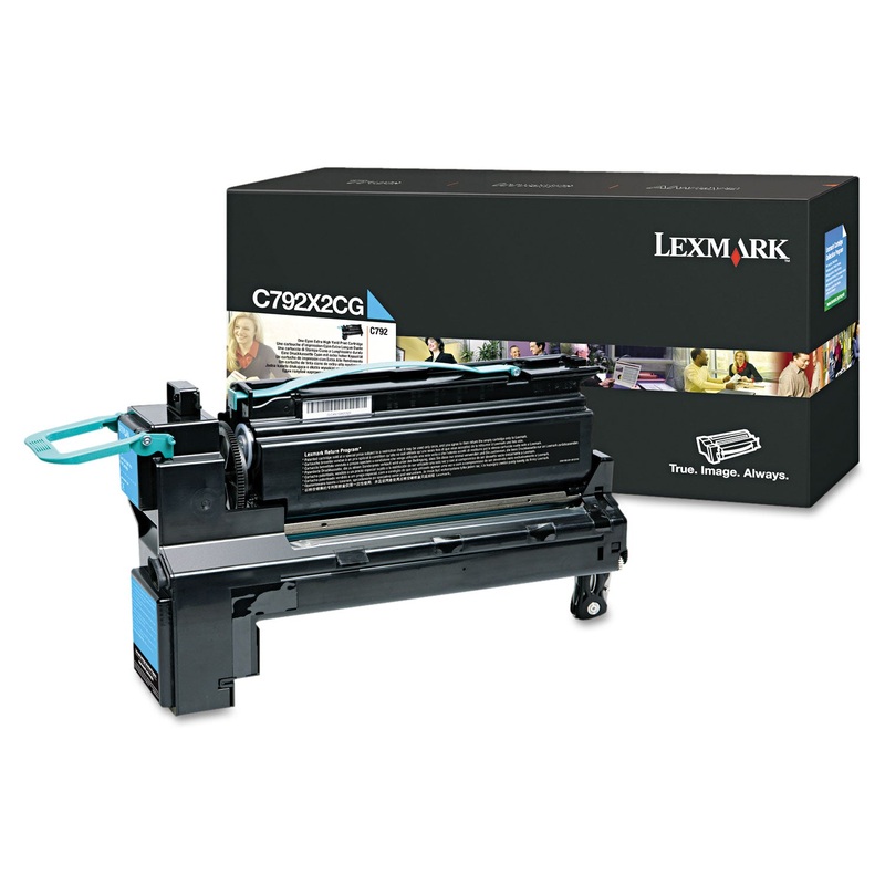 C792X2CG EXTRA HIGH-YIELD TONER, 20000 PAGE-YIELD, CYAN