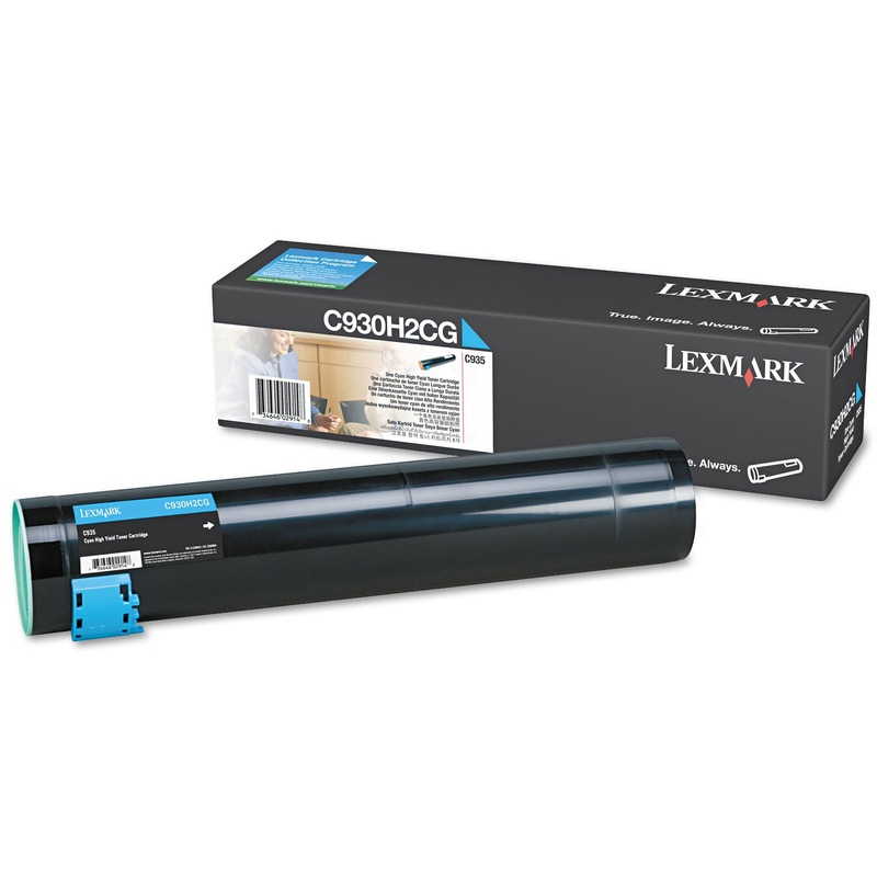 C930h2cg High-Yield Toner, 24000 Page-Yield, Cyan