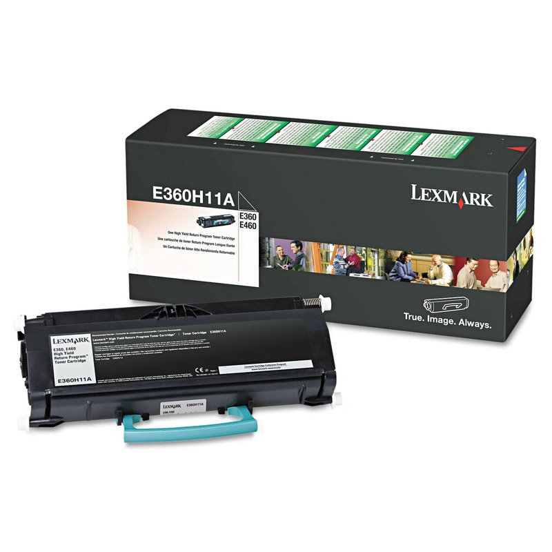 E360H11A (E360/E46X) RETURN PROGRAM HIGH-YIELD TONER, 9000 PAGE-YIELD, BLACK