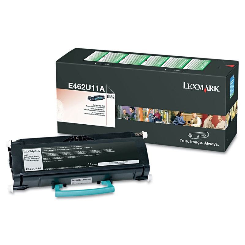 E462U11A RETURN PROGRAM EXTRA HIGH-YIELD TONER, 18000 PAGE YIELD, BLACK