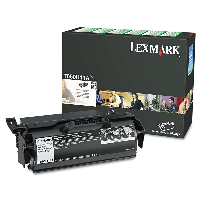 T650H11A (T65X) RETURN PROGRAM HIGH-YIELD TONER, 25000 PAGE-YIELD, BLACK