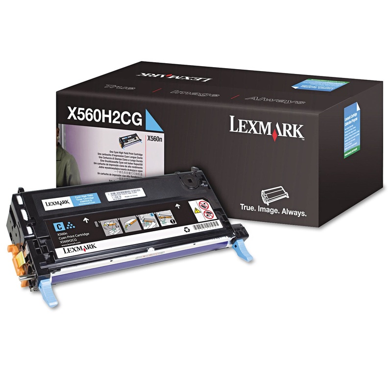 X560h2cg High-Yield Toner, 10000 Page-Yield, Cyan
