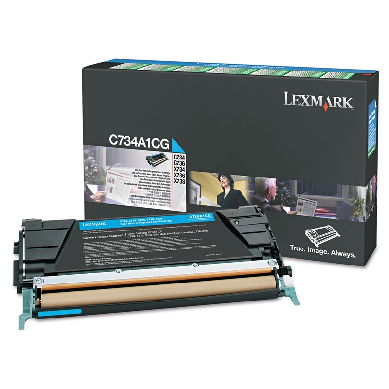 X746A1CG RETURN PROGRAM TONER, 7000 PAGE-YIELD, CYAN
