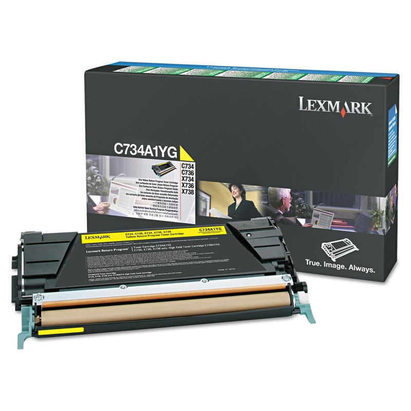 X746A1YG RETURN PROGRAM TONER, 7000 PAGE-YIELD, YELLOW