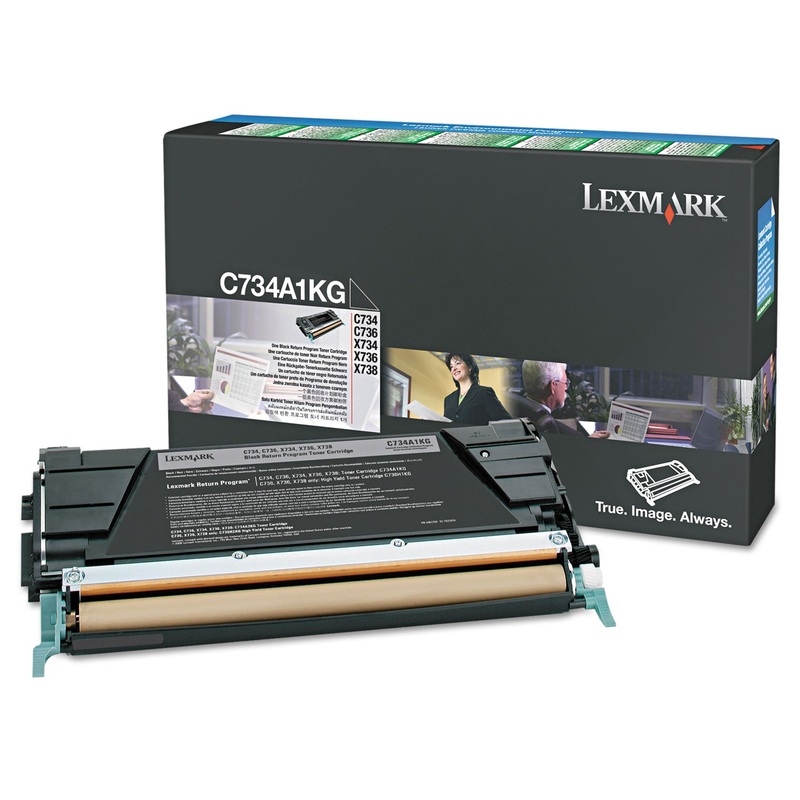 X746H1KG RETURN PROGRAM HIGH-YIELD TONER, 12000 PAGE-YIELD, BLACK