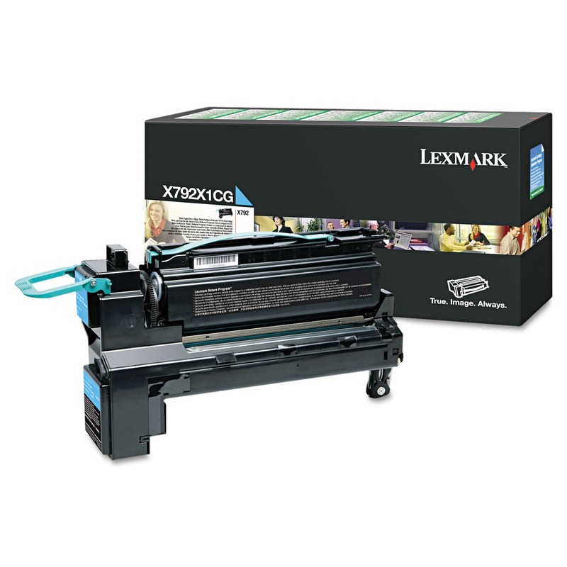 X792X1CG RETURN PROGRAM EXTRA HIGH-YIELD TONER, 20000 PAGE-YIELD, CYAN