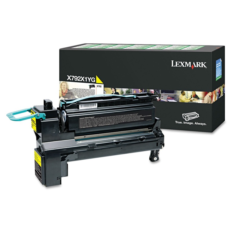 X792X1YG RETURN PROGRAM EXTRA HIGH-YIELD TONER, 20000 PAGE-YIELD, YELLOW