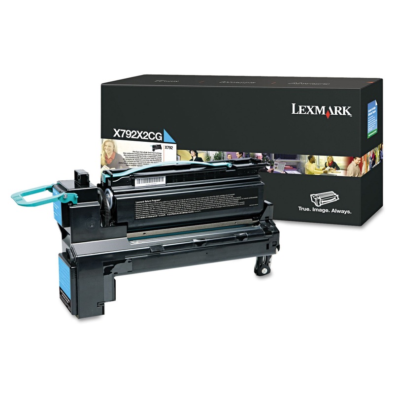 X792X2CG EXTRA HIGH-YIELD TONER, 20000 PAGE-YIELD, CYAN