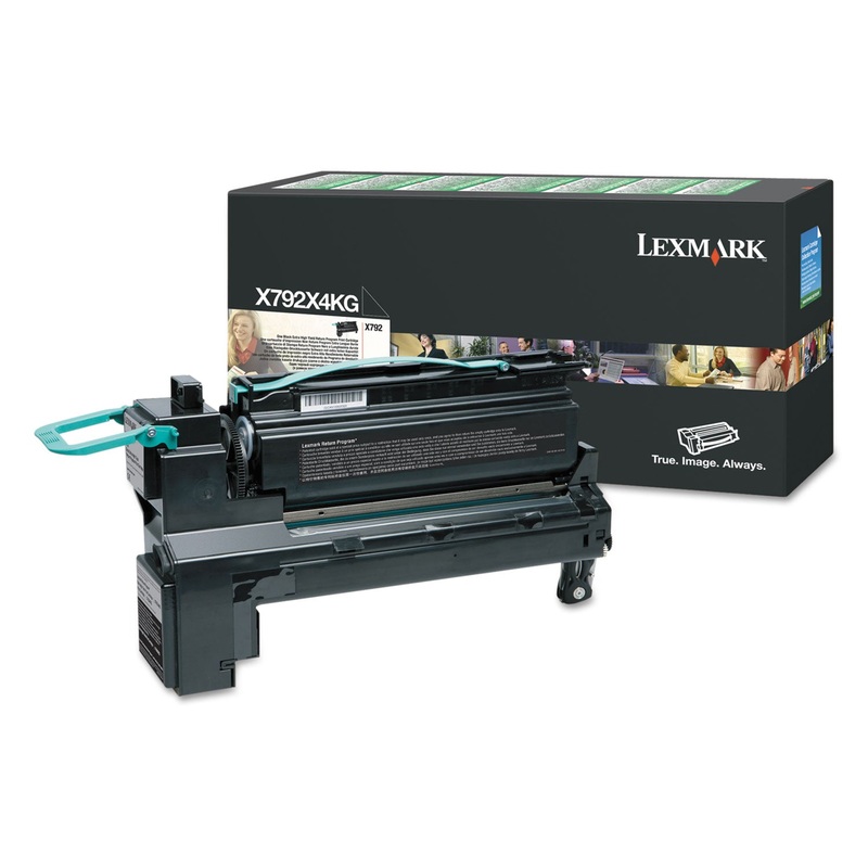 X792X4KG (X792) RETURN PROGRAM EXTRA HIGH-YIELD TONER, 20000 PAGE-YIELD, BLACK