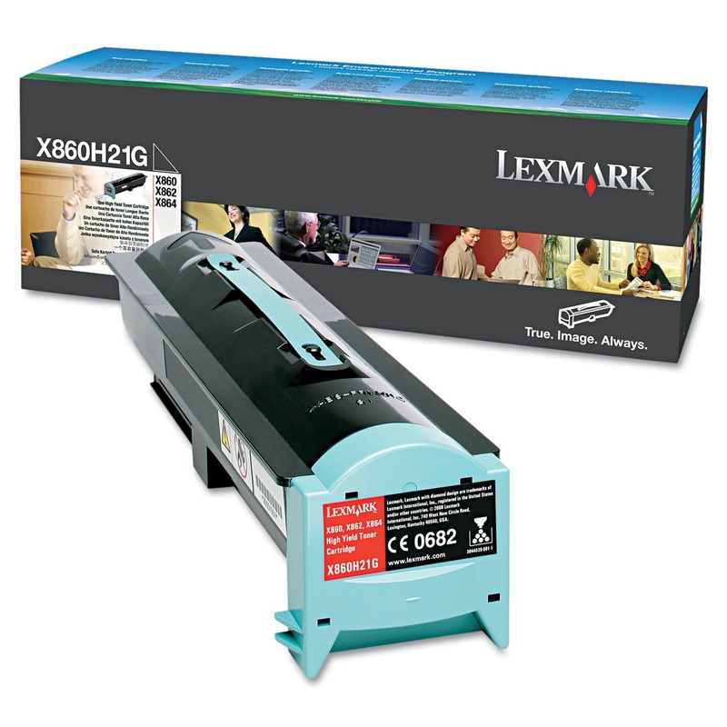 X860H21G HIGH-YIELD TONER, 35000 PAGE YIELD, BLACK