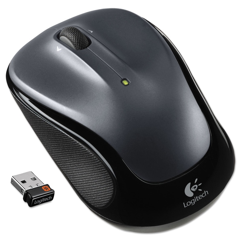 M325 WIRELESS MOUSE, 2.4 GHZ FREQUENCY/30 FT WIRELESS RANGE, LEFT/RIGHT HAND USE, BLACK