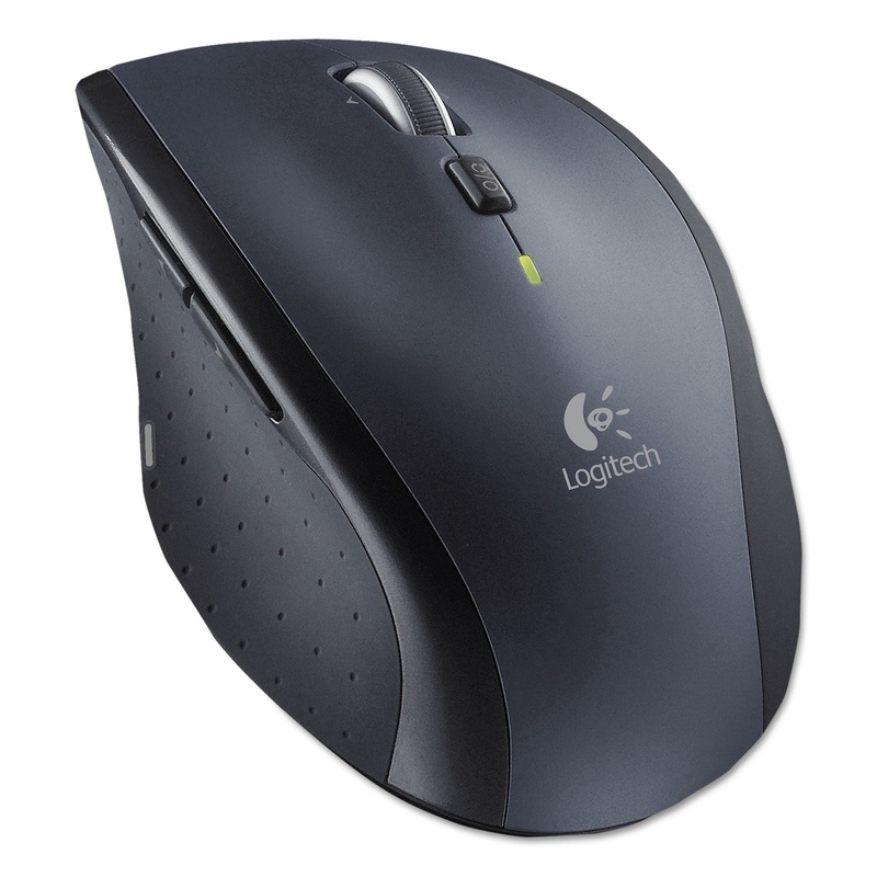 M705 MARATHON WIRELESS LASER MOUSE, 2.4 GHZ FREQUENCY/30 FT WIRELESS RANGE, RIGHT HAND USE, BLACK