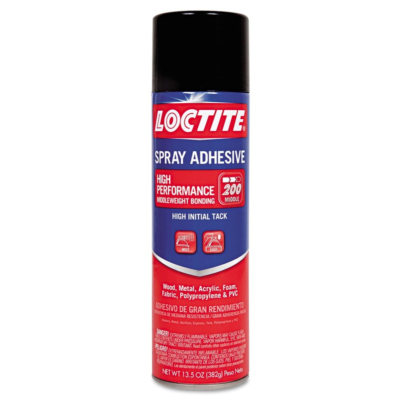 SPRAY ADHESIVE, 13.5 OZ, DRIES CLEAR