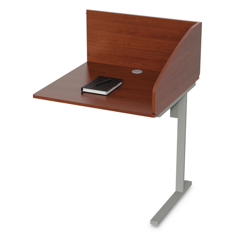 STUDY CARRELL ADD ON, 1-LEG, 31.25 X 23.25 X 45.25, CHERRY