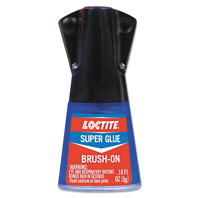 SUPER GLUE BRUSH ON, 0.17 OZ, DRIES CLEAR