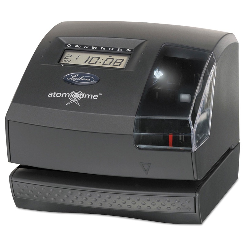 1600e Wireless Atomic Time Recorder With Tru-Align Feature, Dark Gray