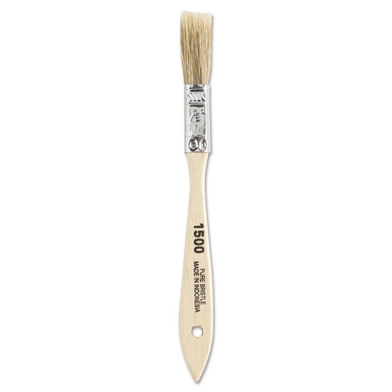 Chinese Bristle-Chip Brush, 1/2", White