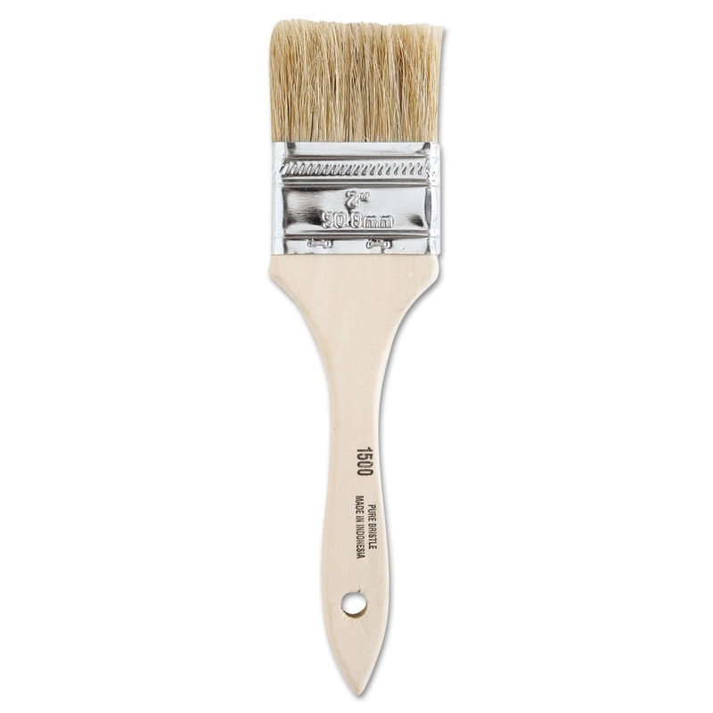 Chinese Bristle-Chip Brush, 2", White