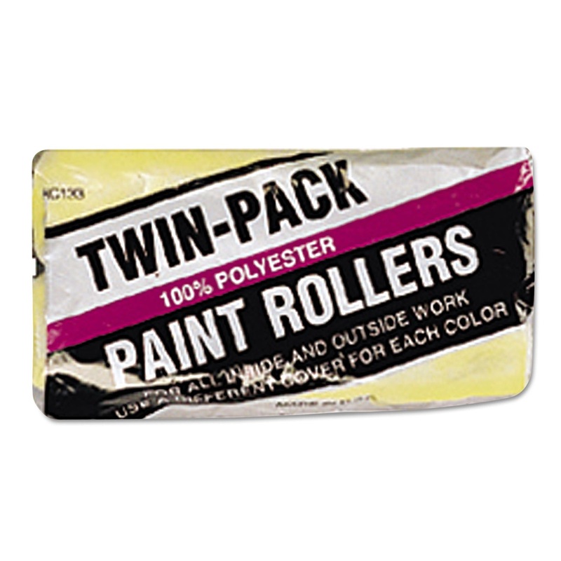 Semi-Smooth Paint Roller Cover, 9", Yellow