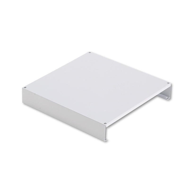 Stackable Steel 2 Inch Monitor Riser, 11 7/8 X 11 7/8d, Pearl Gray