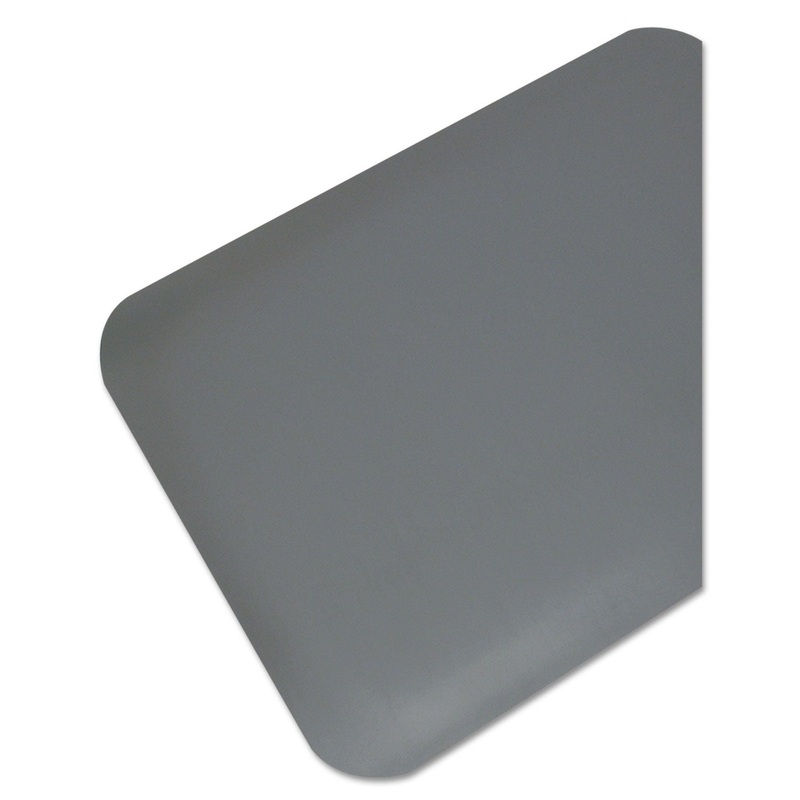 Pro Top Anti-Fatigue Mat, Pvc Foam/solid Pvc, 36 X 60, Gray