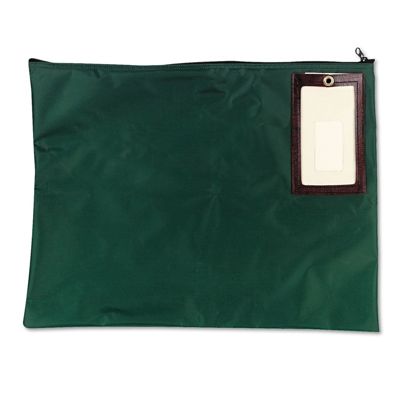 Cash Transit Sack, Nylon, 18 X 14, Dark Green