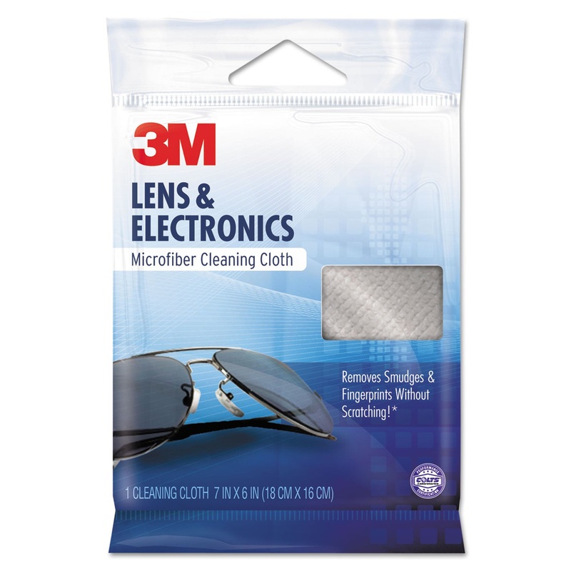 Lens Cleaning Cloth, 7 1/10" X 6 3/8", Blue