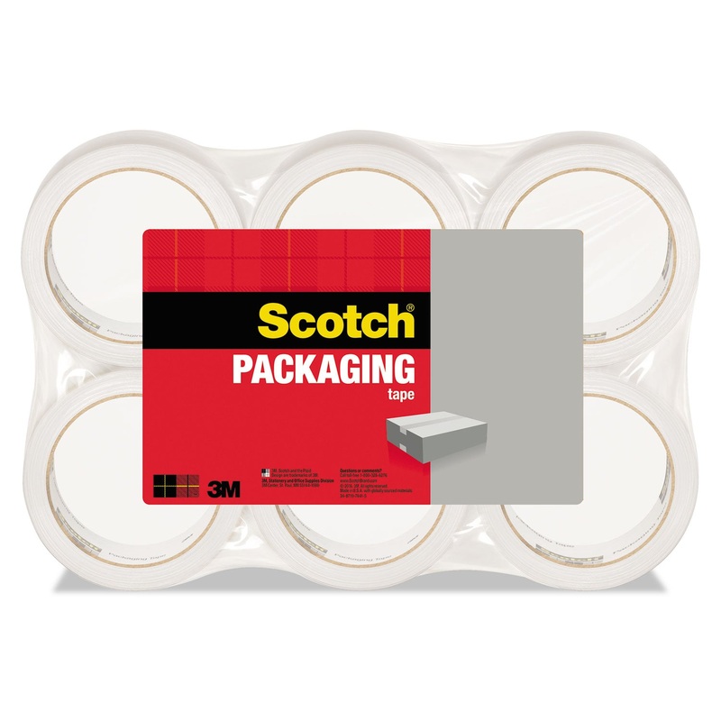 3350 GENERAL PURPOSE PACKAGING TAPE, 3" CORE, 2.83" X 54.6 YDS, CLEAR, 6/PACK