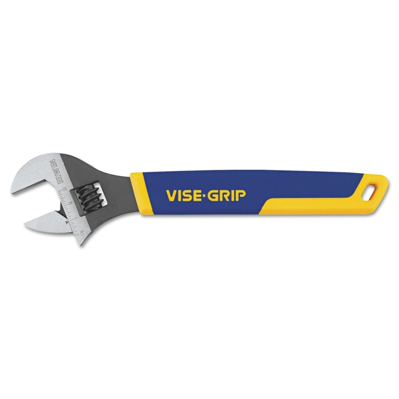 Irwin Vise-Grip Adjustable Wrench, 10" Long, 1 1/4" Jaw Capacity