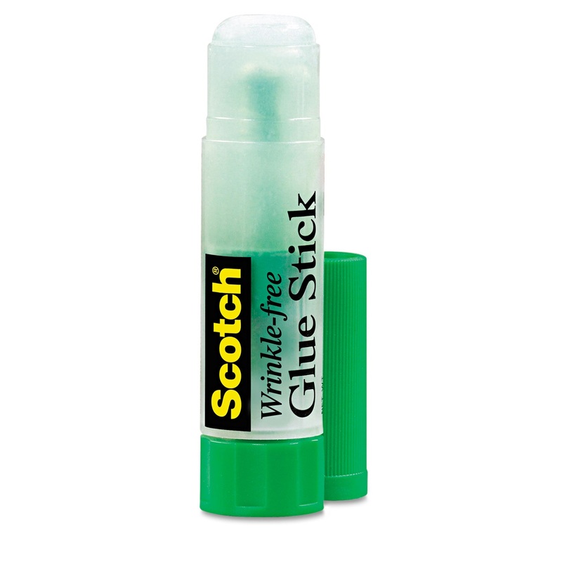 WRINKLE-FREE PHOTO-SAFE GLUE STICK, 0.27 OZ, DRIES CLEAR, 5/PACK