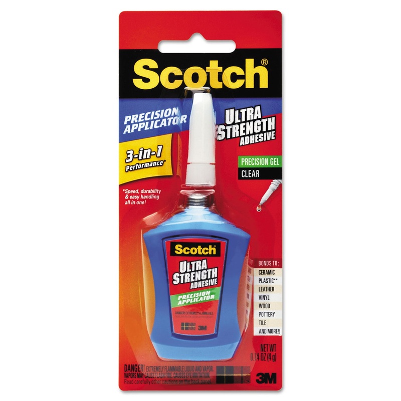 MAXIMUM STRENGTH ALL-PURPOSE ULTRA STRENGTH ADHESIVE, 0.14 OZ, DRIES CLEAR