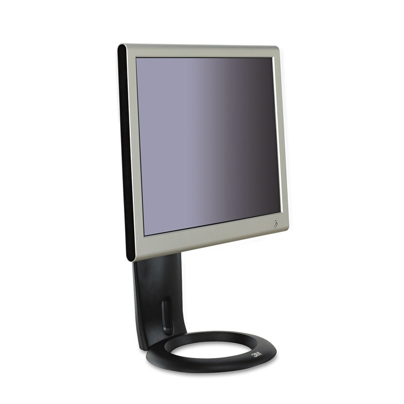 Easy-Adjust Lcd Monitor Stand, 8 1/2 X 5 1/2 X 8 1/2 To 13 1/2, Black