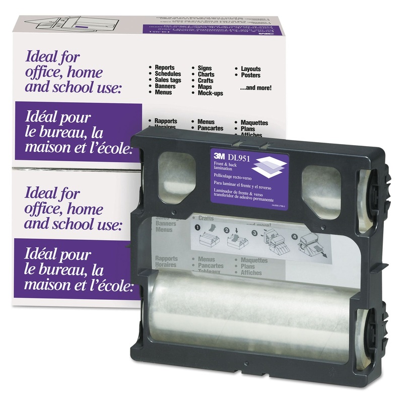 REFILL FOR LS950 HEAT-FREE LAMINATING MACHINES, 5.6 MIL, 8.5" X 100 FT, GLOSS CLEAR