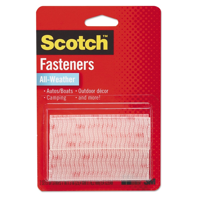 EXTREME FASTENERS, 1" X 3", CLEAR, 2/PACK