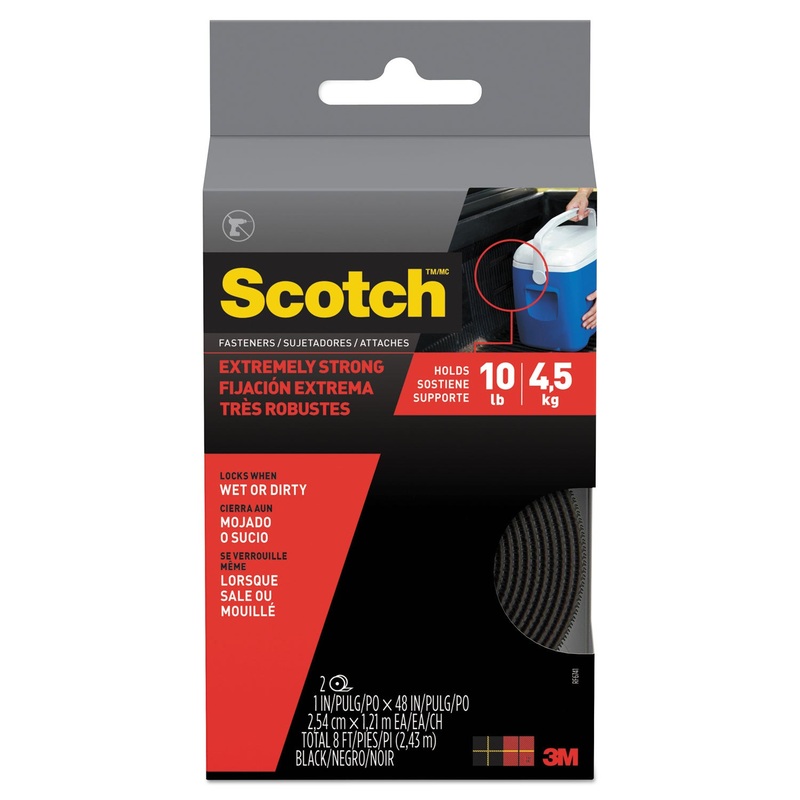 EXTREME FASTENERS, 1" X 4 FT, BLACK