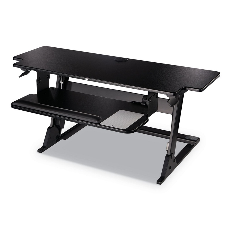 PRECISION STANDING DESK, 42W X 23.2D X 20H, BLACK