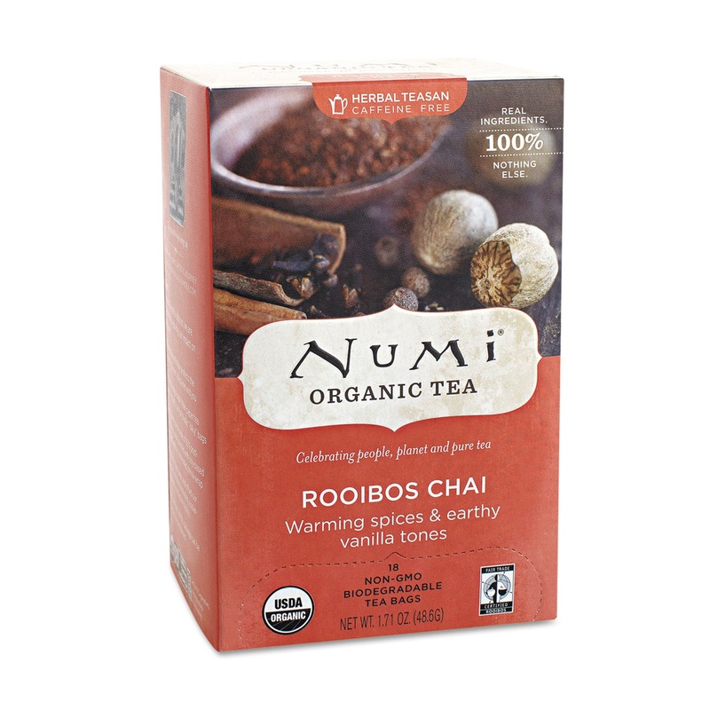 Organic Teas And Teasans, 1.71oz, Rooibos Chai, 18/box