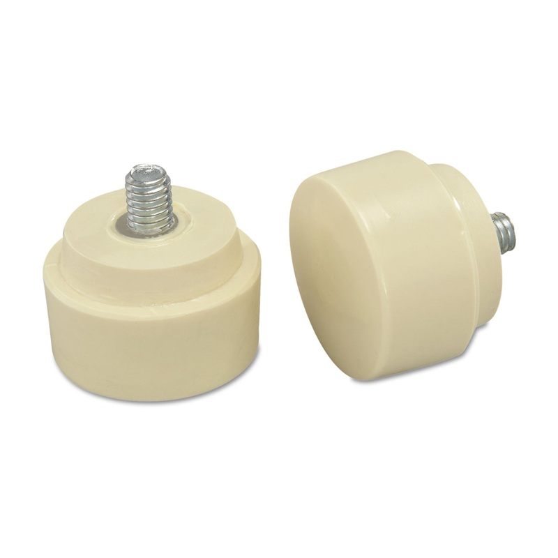 Replaceable Tip For Nupla Quick-Change Hammers, 1 1/2in, Medium Hard, Cream