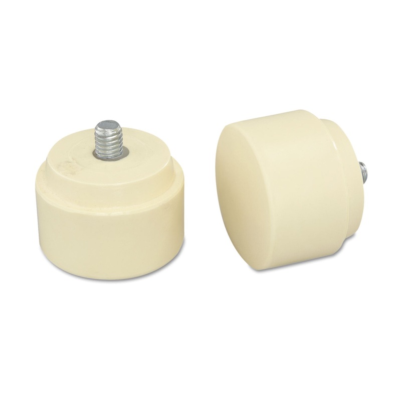 Replaceable Tip For Nupla Quick-Change Hammers, 2in, Medium Hard, Cream