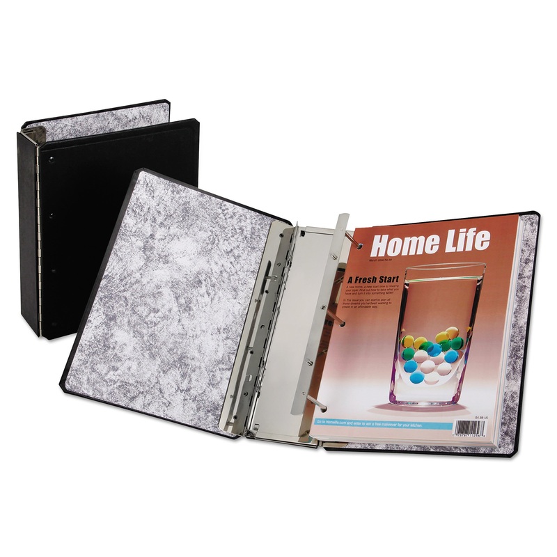 CATALOG BINDER WITH EXPANDING POSTS, 3 POSTS, 5.5" CAPACITY, 11 X 8.5, BLACK