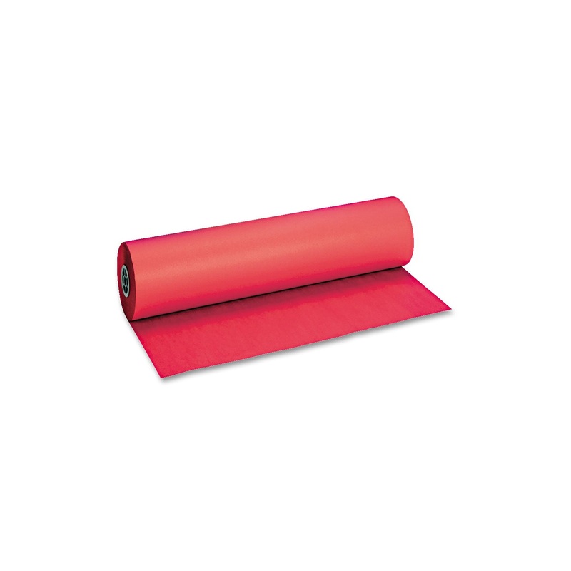 DECOROL FLAME RETARDANT ART ROLLS, 40LB, 36" X 1000FT, CHERRY RED