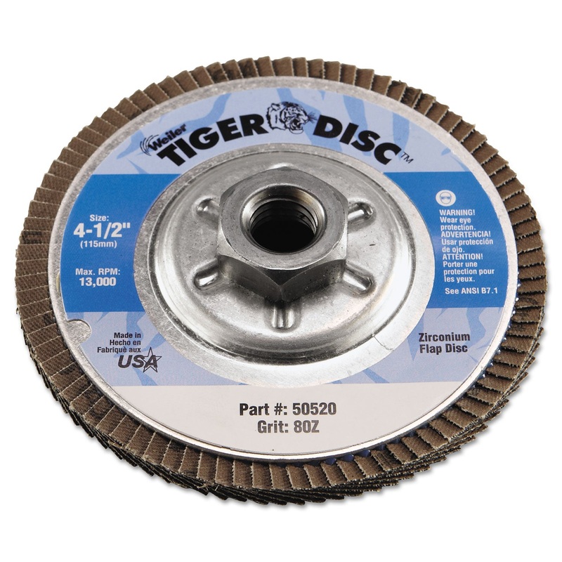 Angled Flap Disc, 4 1/2", 80 Grit