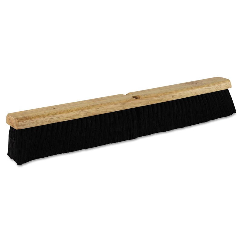 Medium Floor-Sweeping Brush, Black Tampico Fill, 24" Wide