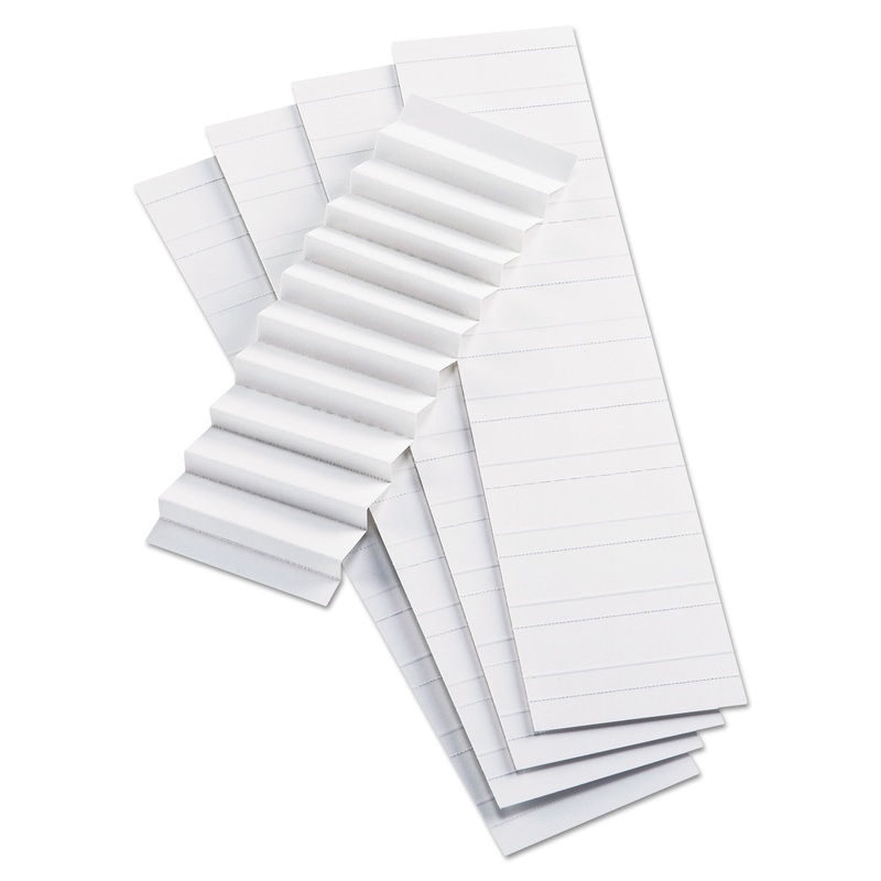 BLANK INSERTS FOR HANGING FILE FOLDER 42 SERIES TABS, 1/5-CUT TABS, WHITE, 2" WIDE, 100/PACK
