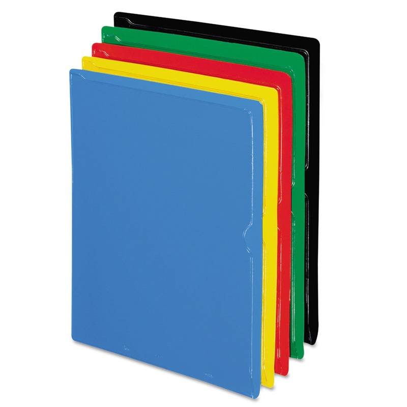 VINYL ORGANIZERS, LETTER SIZE, ASSORTED COLORS, 25/BOX