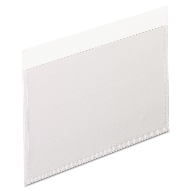 Self-Adhesive Pockets, 3 X 5, Clear Front/white Backing, 100/box